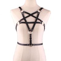 Harnais punk, soutien-gorge de rave, vêtements de danse BDSM, sous-vêtements pour femmes, bas à bretelles, porte-jarretelles réglables, hauts de costume sexy bondage 3D