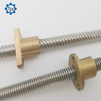 Vis trapézoïdale en aluminium CNC sur mesure en petite série, livraison rapide de prototypes pour projet de rénovation technique d'équipement
