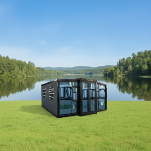 Conteneur préfabriqué à double aile pour salle de réunion et salle de conférence sur site - Product Image 1