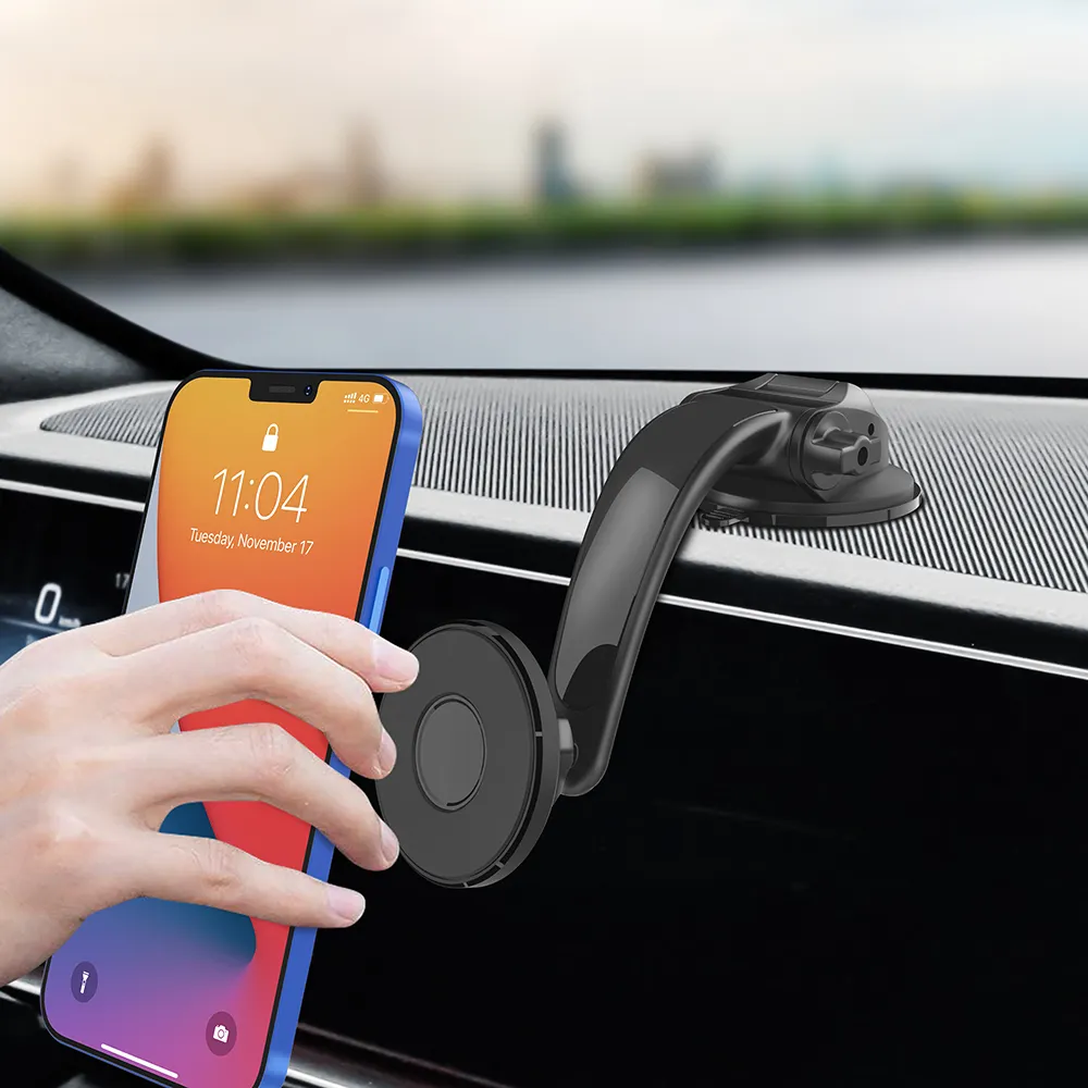 ที่วางโทรศัพท์ในรถยนต์แบบแม่เหล็ก,ที่วางโทรศัพท์มือถือกระจกหน้ารถและที่ยึดแผงหน้าปัด