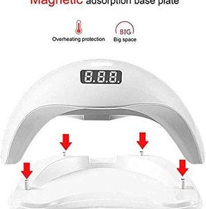 Séchoir à ongles professionnel SUN5 48W UV LED, 24 perles LED, capteur intelligent, lampe à ongles pour salon et usage domestique, durcissement de la peinture à ongles - Product Image 2