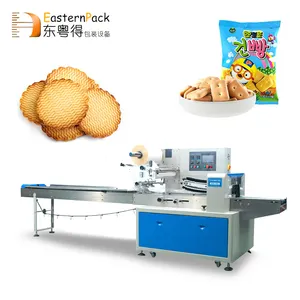 Automatic Pillow Rolling Vacuum Small Chocolate Flow Wrapping Packaging 4 Side Sealing Packing Machine