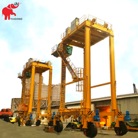 Grues portiques à pneus (RTG) certifiées CE de 50 tonnes, grue portique à pneus (RTG) de 30T et 40T pour les opérations en entrepôt de conteneurs
