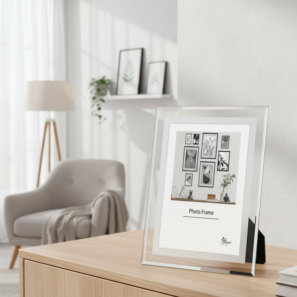 rahmengalerie24 Cornice portafoto DIN A3, in legno di betulla, 29,7 x 42 cm, senza passepartout, per foto o immagini, in MDF, senza immagine Alice
