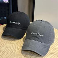 Casquette Dad Hat en gros en coton lavé, légère, à visière souple, avec lettres, pour hommes et femmes