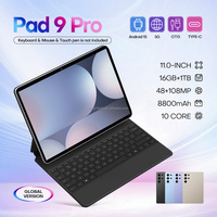 Nueva Tablet Pad9Pro con Pantalla de 11 Pulgadas, Desbloqueo por Reconocimiento Facial, 16 GB + 1 TB de Memoria, Versión Global, Doble SIM, Tablet PC 5G
