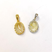 100% pierre précieuse naturelle S925 pendentif en argent pur cire de miel sang ambre adapté aux bijoux de collier de pierres précieuses pour femmes.