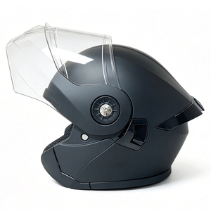Casco de Motocicleta Modular Abatible Homologado por DOT, Carcasa de ABS Negro Mate, Visera Personalizada de Liberación Rápida, Nuevos Colores Personalizables, Logotipo Personalizado - Product Image 5