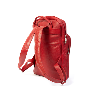 Classic Leather <b>Backpack</b> with multiple pockets for men and women - Product Image 3