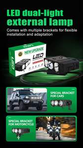 थोक 85w द्वि-नेतृत्व वाली स्पॉटलाइट 9-30v की वजह से कारों के लिए सफेद पीले कोहरे की रोशनी - Product Image 6