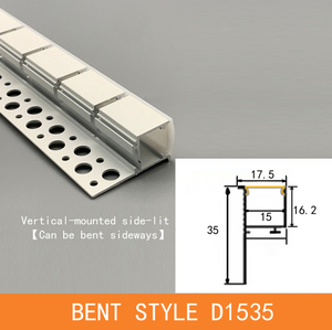 Lõm cong nhôm <span class=keywords><strong>Led</strong></span> hồ sơ với vách thạch cao Silicone Bìa uốn cong nhôm hồ sơ cho <span class=keywords><strong>LED</strong></span> Strip phụ kiện chiếu sáng - Product Image 5
