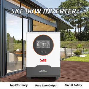 Ske 10KW tinh khiết <span class=keywords><strong>Sine</strong></span> <span class=keywords><strong>Wave</strong></span> Hybrid năng lượng mặt trời biến tần 48V Hệ thống pin với MPPT kép AC đầu ra duy nhất 220V 230V 240V - Product Image 2