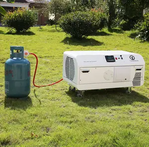 8000 watts lpg gas powered inverter propane gas generator with good price