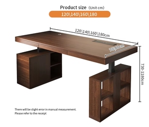 <span class=keywords><strong>Escritorios</strong></span> de pie ajustables en altura de lujo con cajones, mesas elevadoras ergonómicas eléctricas Boss - Product Image 4