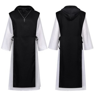 Conjunto de Disfraz de Monje Medieval Vintage, Túnica Larga Unisex de <span class=keywords><strong>Fraile</strong></span> para Representaciones Teatrales y Juegos de Rol de Halloween - Product Image 2