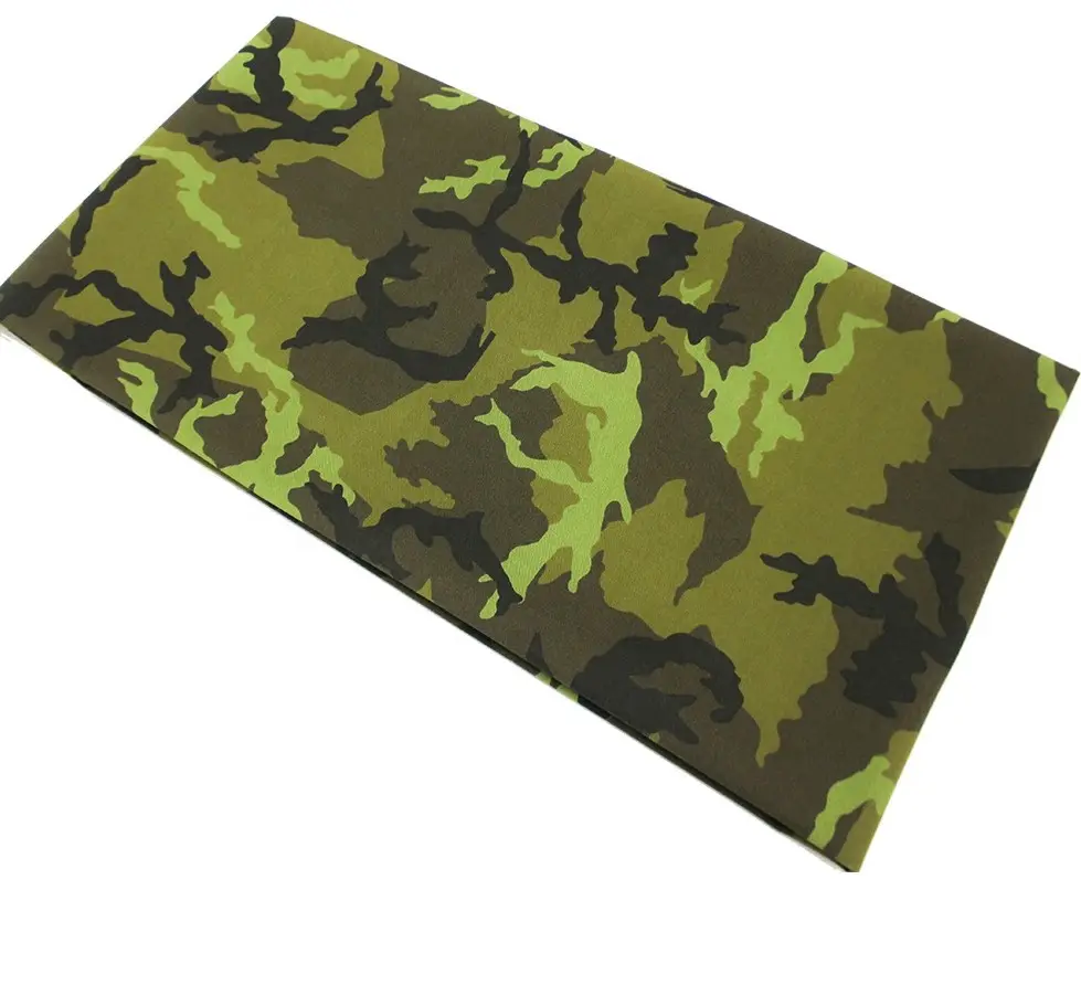 Tecido de camuflagem para roupas táticas, tecido personalizado de fábrica Ripstop de poliéster e algodão florestais, florestais TACS FG Ruin