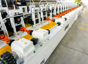 Con lăn màn trập cửa 40-75 mét thép <span class=keywords><strong>Octagon</strong></span> trục ống cuộn hình thành máy - Product Image 2