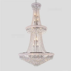Prodotto per scale da sposa dell'hotel su misura per decorazione interna lampada di lusso per Hotel Villa scalinata lampadario di cristallo a LED di lusso - Product Image 2