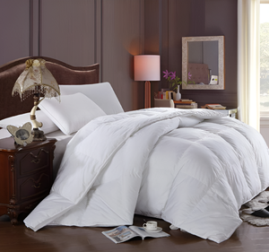 Bán buôn sang trọng Polyester điền Comforter tất cả các mùa trung bình ấm áp rắn Trắng 100% bông Bìa Duvet chèn cho khách sạn nhà - Product Image 4