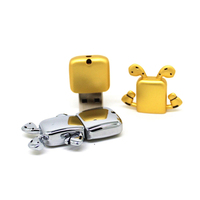 Memoria USB Metálica con Forma de Robot, 1GB 2GB 4GB 2.0, Pendrive 8GB 16GB 32GB 3.0, Regalo Original con Grabado Láser Gratuito