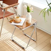 Tables basses pliable nordique canapé clair moderne salon meubles luxe acrylique lit pliant café côté Accent Tables fin