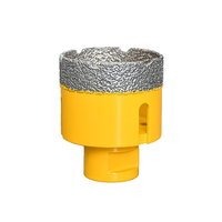 Jeu de forets diamantés jaunes de haute qualité, multi-tailles, avec étui en aluminium, pour verre, carrelage, pierre, modèle 030