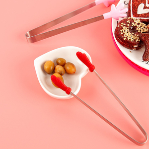 Silicone Mini Food <strong>Tongs</strong> 5Inch <strong>Hand</strong> Shape Serving Food Ice Cube Fruits Sugar Barbecue <strong>Tongs</strong> Kid for Colourful Small Food <strong>Tongs</strong> - Product Image 2