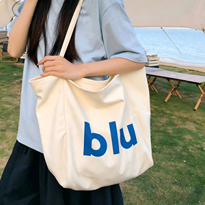 Shoulder Tote <b>Bag</b> Cotton Canvas Custom Printed Logo Shopping <b>Bag</b> Classic Style Washable Closure Holiday Decoration <b>Gift</b> Made - Product Image 5