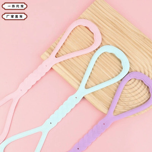 Bande de résistance en forme de 8 pour femmes, pour l'ouverture des épaules, le remodelage du dos, le yoga à domicile, l'exercice physique, violet, bleu clair, cerise - Product Image 3