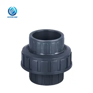 Raccord de tuyau en PVC Standard ASTM Sch80, taille de Union en PVC de 1/2 "à 4" pour les tuyaux d'alimentation en eau