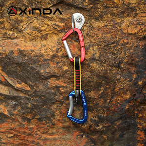Xinda uiaa CE 25KN quickdraw thiết bị leo núi siêu mạnh mẽ Sling với 2 Carabiners thể hiện cho leo núi đá - Product Image 5