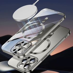 เคสใส TPU หรูหรา ป้องกันแม่เหล็ก รองรับการชาร์จไร้สาย ชุบเคลือบ ใช้ได้กับ <span class=keywords><strong>iPhone</strong></span> ทุกรุ่น - Product Image 4