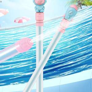 ปืนฉีดน้ำสีชมพูลายการ์ตูนรูปมากาโรนของเด็กผู้หญิงแบบมี2สีปฏิสัมพันธ์กับชายหาดในฤดูร้อน - Product Image 2