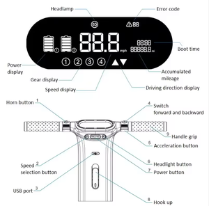 Skuter Mobilitas Listrik Lipat Cerdas Tiga Roda Berkualitas Tinggi dengan Rangka Aluminium Alloy, Baterai Lepas Pasang, Kecepatan Tinggi - Product Image 3