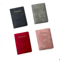 Couverture de livre en cuir PU de luxe au design fin de qualité supérieure Porte-passeport vierge Etui porte-cartes d'identité portefeuilles