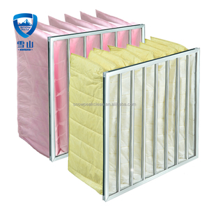 Nouvel arrivage : Filtre à air de poche à efficacité moyenne M5 M6 F7 F8 avec cadre en aluminium pour salle blanche - Product Image 1