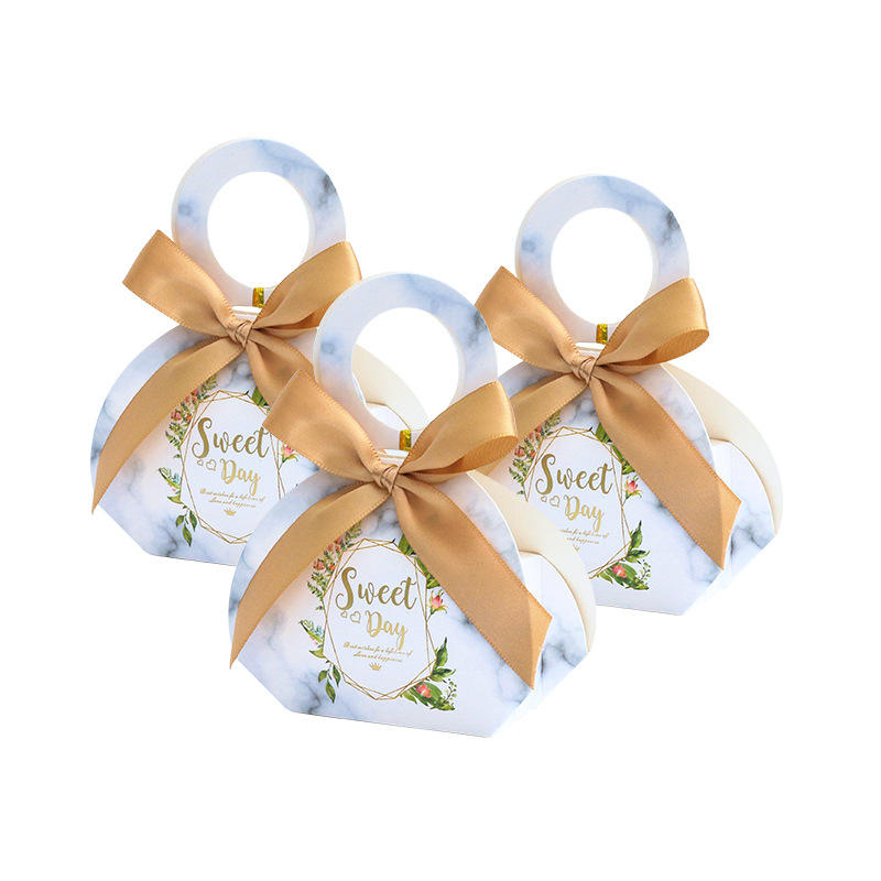 Decorative Handmade Paper Ribbon Unique Box Candy Chocolate Gift Bags ...