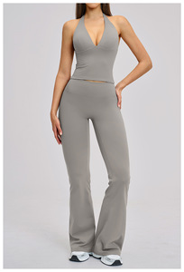 Ropa de Gimnasio, Ropa Deportiva Transpirable, Top Deportivo, Conjunto de 2 Piezas de Yoga, Leggings Ajustados, Conjuntos Deportivos para Mujer, Ropa de <span class=keywords><strong>Academia</strong></span> - Product Image 4