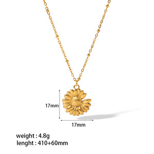 Joyería para Mujer, Estilo Deportivo, Colgante de Diamantes, Collar de Acero Inoxidable, Elegante y Versátil, Chapado en Oro de 18k de Alta Gama - Product Image 6