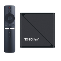 TX60 Pro Quad Core 8K Allwinner H313 5G Dual Band 802.11n WiFi BT5.2 Android 15 Set Top Box.