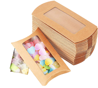 Carpeta de Papel Kraft Plegable Reciclable Personalizada al por Mayor con Ventana para Velas y Marcos de Fotos, Logotipo Personalizado
