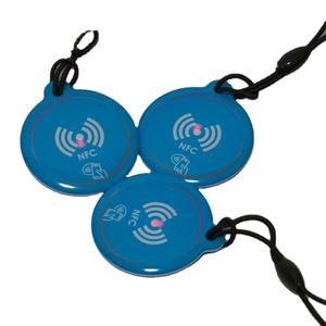 이벤트 프로모션 멀티 팩터 인증 주문 제작 에폭시 라운드 <span class=keywords><strong>Nfc</strong></span> 마법의 열쇠 고리 LED 알람 조명 - Product Image 3