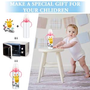 Vasos Sublimables para Bebés, Vasos con Asa para Sublimación, 8 oz, Vasos Infantiles de Acero Inoxidable Aislados - Product Image 3