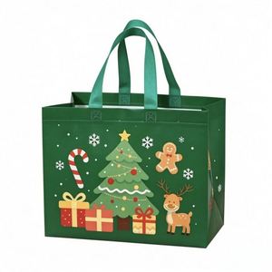 Reusable Non-Woven Industrial <b>Heat</b> Seal Customizable Logo Eco-Friendly Promotion Shopping <b>Bag</b> for Christmas - Product Image 1