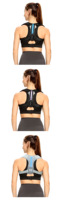 Orthopédique Néoprène Fitness Sécurité Dos Brace Posture Correcteur Réglable Élastique Avant Clavicule Sangles Dos Confortable