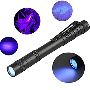 Nhà Máy Bán Hot Ultra Violet Ánh Sáng Tiền Giấy Kiểm Tra Tính Xác Thực Led UV Ánh Sáng 395nm Tím UV Bút Ánh Sáng