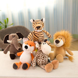 Juguetes de Peluche de Animales de la Selva y el Zoológico, Suaves y Acurrucables, de Algodón, para Niños, Regalo de Cumpleaños, Navidad o Festividades - Product Image 4
