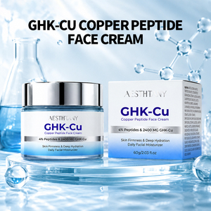 Crème Visage au Cuivre et Peptides AESTHTANY <span class=keywords><strong>pour</strong></span> Peaux Sensibles - Éclaircissante, Raffermissante, Nourrissante, Hydratante, Adoucissante, Application Non Collante - Product Image 3