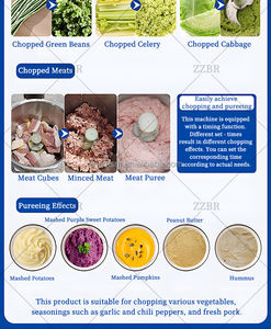 Pemotong sayuran elektrik untuk Dapur dan prosesor makanan komersial dengan fungsi pemotong bawang dan buah - Product Image 3