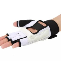 Guantes de Boxeo de Medio Dedo, Protector de Pies para Taekwondo, Conjunto de Protección para Manos y Pies para Entrenamiento de Artes Marciales